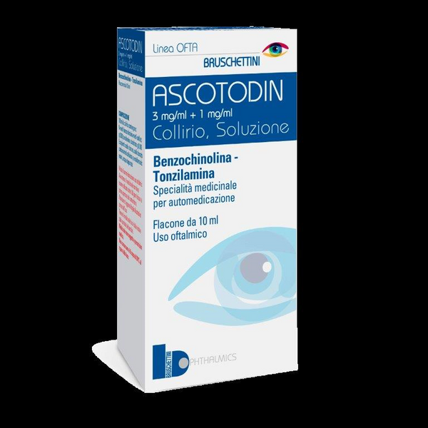 Ascotodin 3 mg/ml + 1 mg/ml collirio, soluzione