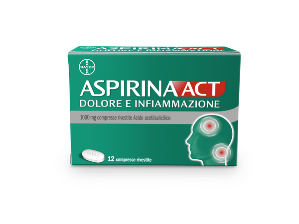 Aspirinaact dolore e infiammazione 1000 mg compresse rivestite