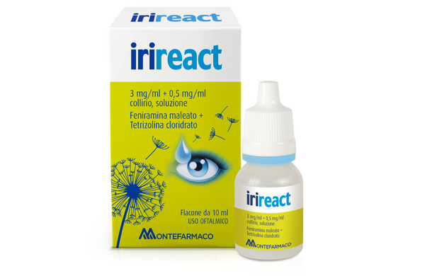 Irireact 3 mg/ml + 0,5 mg/ml collirio, soluzione