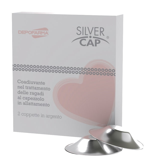 Silver cap coppette in argento copri capezzoli per allattamento 2 pezzi