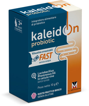Kaleidon probiotic fast frutti di bosco 10 buste orosolubili