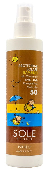 Sole buono protezione solare molto alta per bambino 150 ml